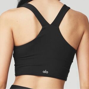 Alo Women’s Black Racerback Airbrush tank